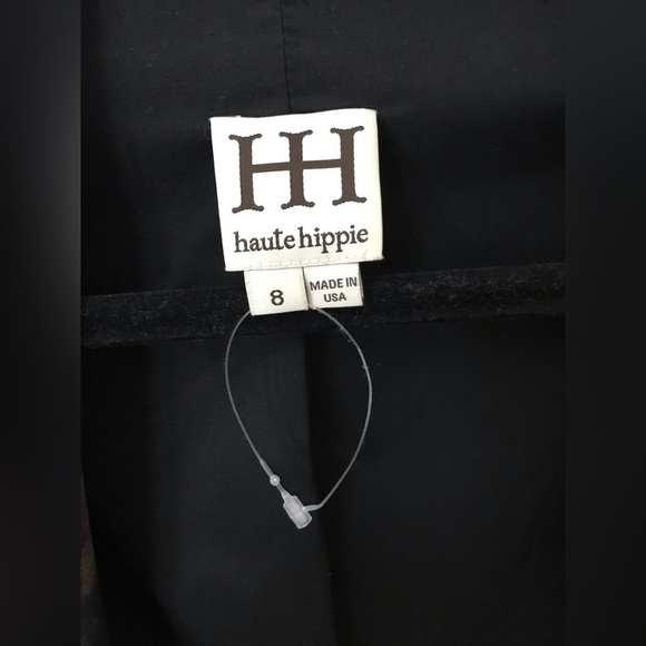 HAUTE Hippie Womens Animal Print Open Front Lined Asymmetrical Blazer Size 8 - Picture 15 of 16